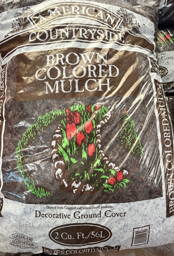 Mulch BROWN - 2cf Bag